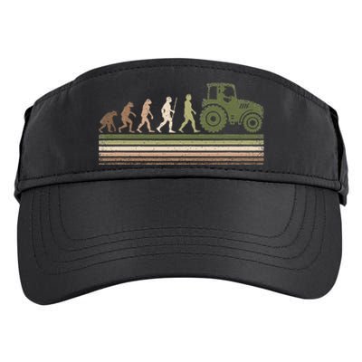 Funny Retro Evolution Tractor Farmer Farming Agriculture Adult Drive Performance Visor