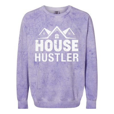 Funny Real Estate Realtor House Hustler Colorblast Crewneck Sweatshirt