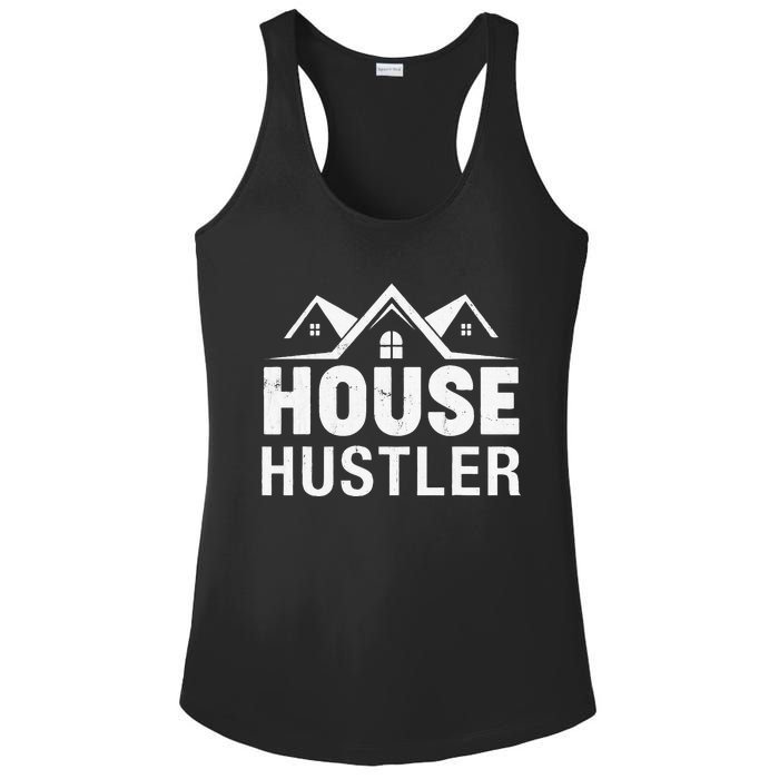 Funny Real Estate Realtor House Hustler Ladies PosiCharge Competitor Racerback Tank