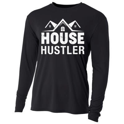 Funny Real Estate Realtor House Hustler Cooling Performance Long Sleeve Crew