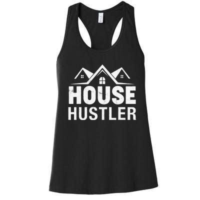 Funny Real Estate Realtor House Hustler Women's Racerback Tank