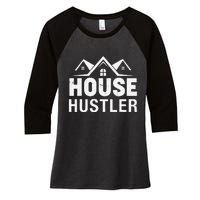 Funny Real Estate Realtor House Hustler Women's Tri-Blend 3/4-Sleeve Raglan Shirt