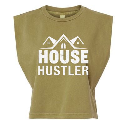 Funny Real Estate Realtor House Hustler Garment-Dyed Women's Muscle Tee