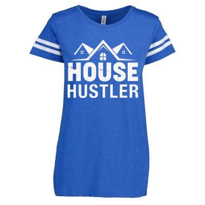 Funny Real Estate Realtor House Hustler Enza Ladies Jersey Football T-Shirt