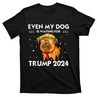 Funny Republicans Even My Dog Is Waiting For Trump 2024 T-Shirt