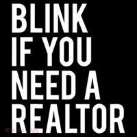Funny Real Estate Agent Quote Blink If You Need A Realtor Tall Hoodie