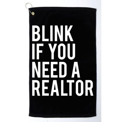 Funny Real Estate Agent Quote Blink If You Need A Realtor Golf Towel