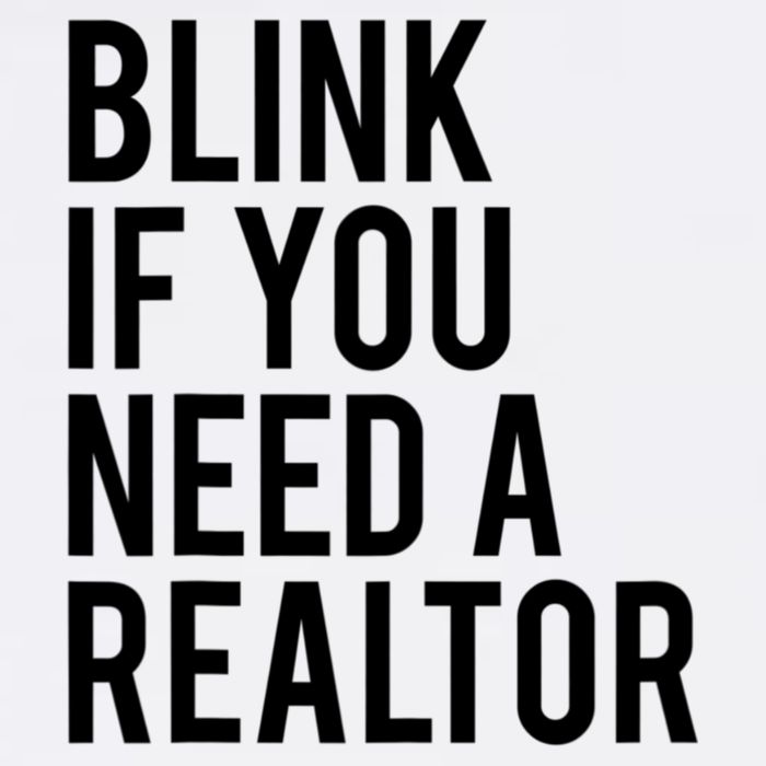 Funny Real Estate Agent Quote Blink If You Need A Realtor Garment-Dyed Sweatshirt