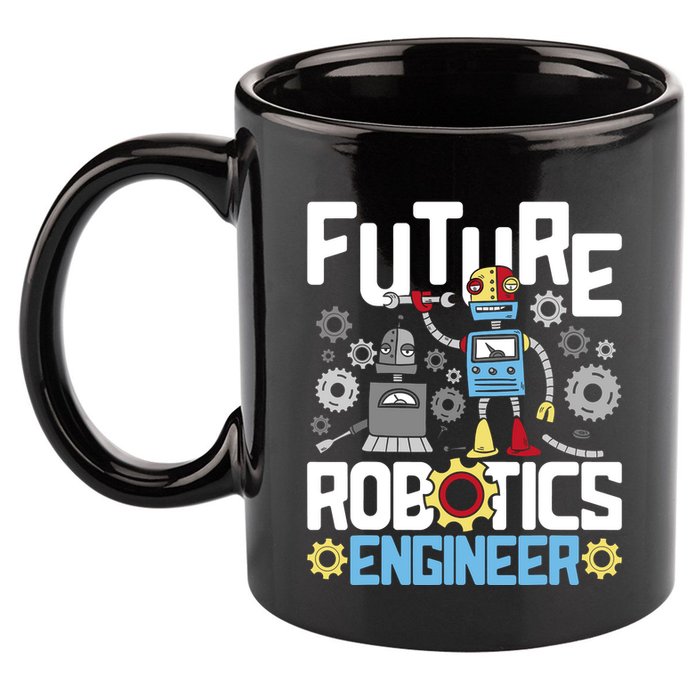 Future Robotics Engineer Engineering Robot Lover Cyborg 11oz C Handle Ceramic Mug