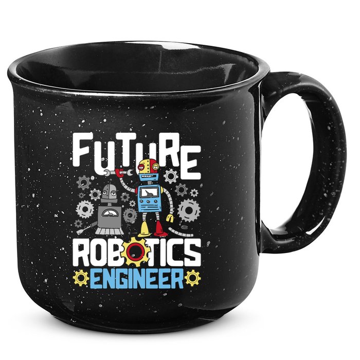 Future Robotics Engineer Engineering Robot Lover Cyborg 15oz Campfire Ceramic Mug