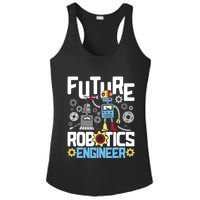 Future Robotics Engineer Engineering Robot Lover Cyborg Ladies PosiCharge Competitor Racerback Tank