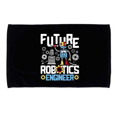 Future Robotics Engineer Engineering Robot Lover Cyborg Microfiber Hand Towel