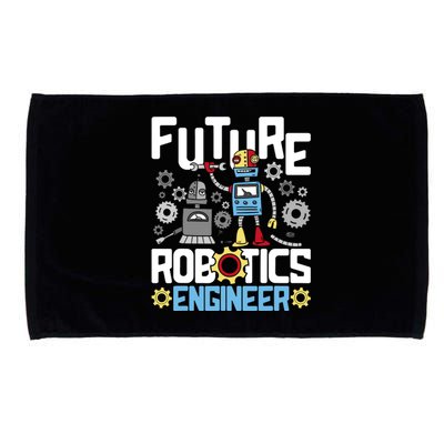 Future Robotics Engineer Engineering Robot Lover Cyborg Microfiber Hand Towel