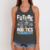 Future Robotics Engineer Engineering Robot Lover Cyborg Women's Knotted Racerback Tank