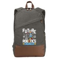 Future Robotics Engineer Engineering Robot Lover Cyborg Cotton Canvas Backpack