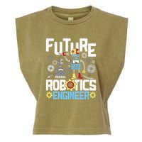 Future Robotics Engineer Engineering Robot Lover Cyborg Garment-Dyed Women's Muscle Tee