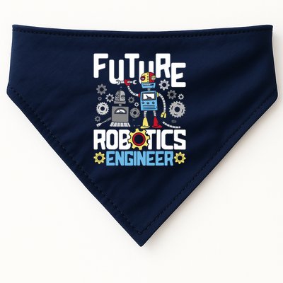 Future Robotics Engineer Engineering Robot Lover Cyborg USA-Made Doggie Bandana