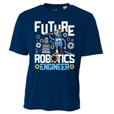 Future Robotics Engineer Engineering Robot Lover Cyborg Cooling Performance Crew T-Shirt