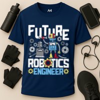 Future Robotics Engineer Engineering Robot Lover Cyborg Performance Shirt