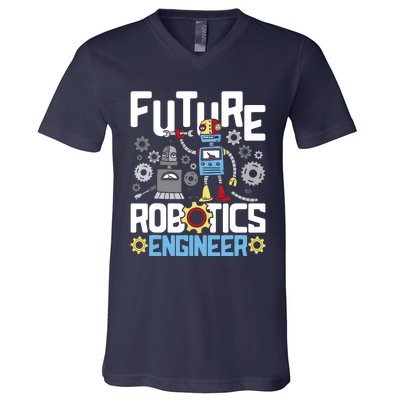 Future Robotics Engineer Engineering Robot Lover Cyborg V-Neck T-Shirt