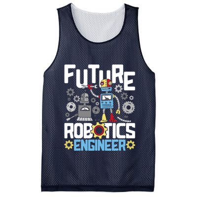 Future Robotics Engineer Engineering Robot Lover Cyborg Mesh Reversible Basketball Jersey Tank