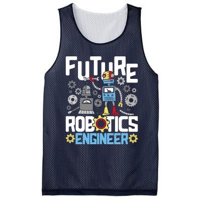 Future Robotics Engineer Engineering Robot Lover Cyborg Mesh Reversible Basketball Jersey Tank