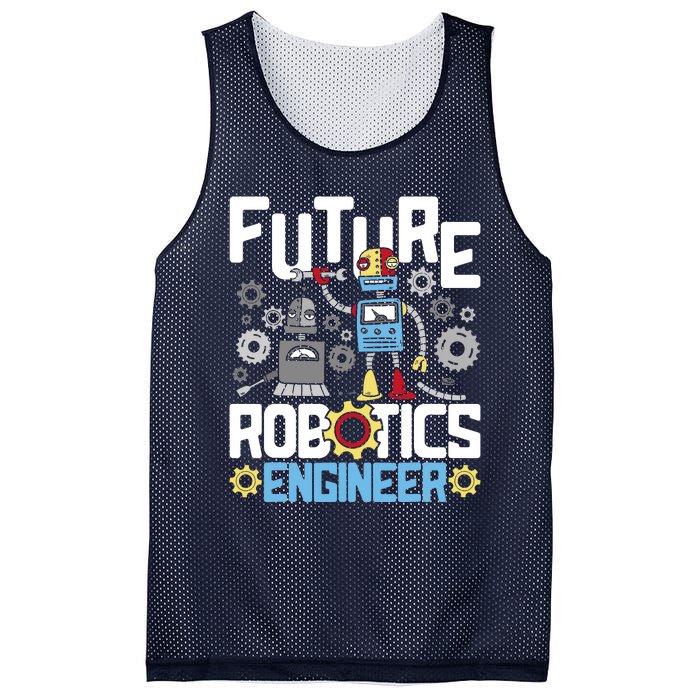 Future Robotics Engineer Engineering Robot Lover Cyborg Mesh Reversible Basketball Jersey Tank