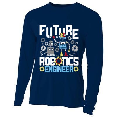 Future Robotics Engineer Engineering Robot Lover Cyborg Cooling Performance Long Sleeve Crew