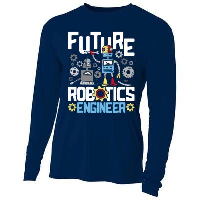 Future Robotics Engineer Engineering Robot Lover Cyborg Cooling Performance Long Sleeve Crew