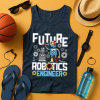 Future Robotics Engineer Engineering Robot Lover Cyborg Tank Top