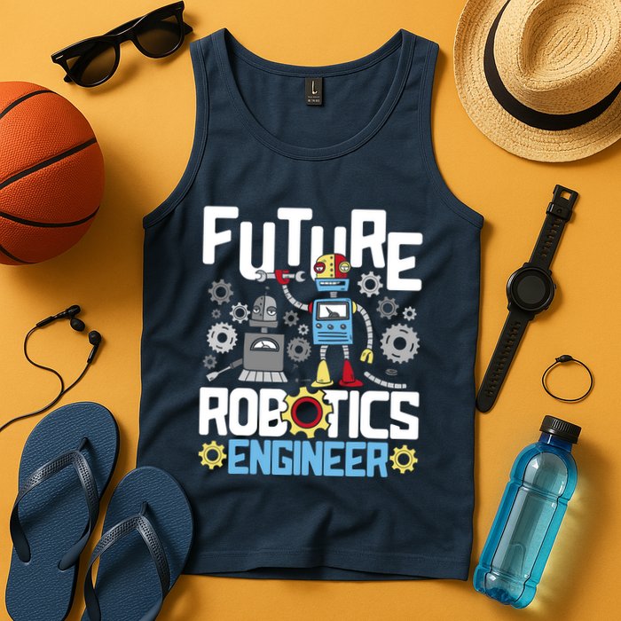 Future Robotics Engineer Engineering Robot Lover Cyborg Tank Top