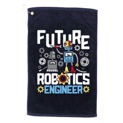 Future Robotics Engineer Engineering Robot Lover Cyborg Platinum Collection Golf Towel