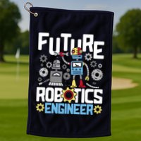 Future Robotics Engineer Engineering Robot Lover Cyborg Golf Towel