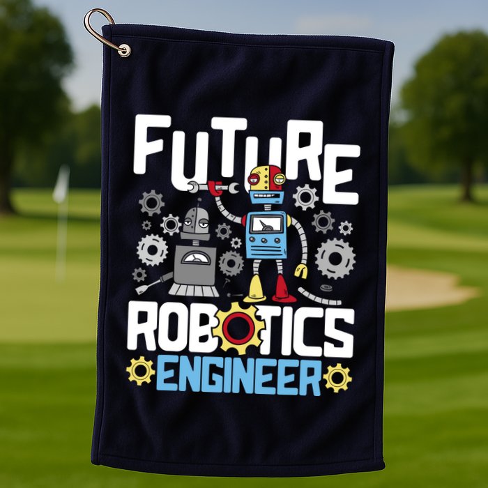 Future Robotics Engineer Engineering Robot Lover Cyborg Golf Towel