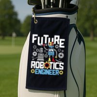 Future Robotics Engineer Engineering Robot Lover Cyborg Golf Towel