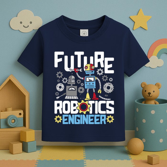 Future Robotics Engineer Engineering Robot Lover Cyborg Toddler T-Shirt