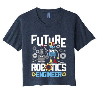 Future Robotics Engineer Engineering Robot Lover Cyborg Crop Top