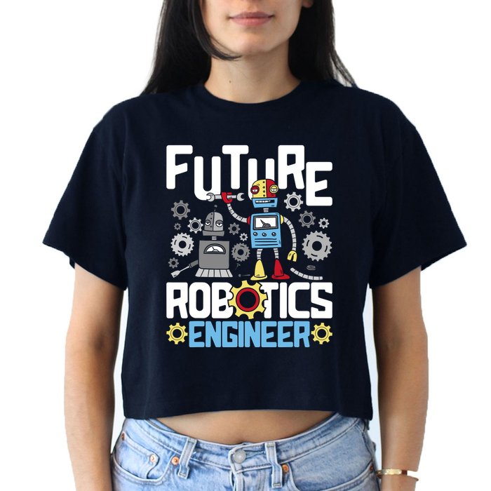 Future Robotics Engineer Engineering Robot Lover Cyborg Crop Top