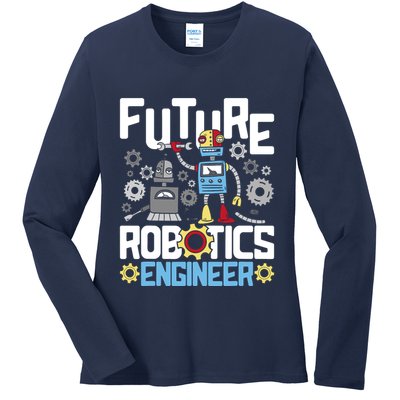 Future Robotics Engineer Engineering Robot Lover Cyborg Ladies Long Sleeve Shirt