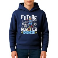 Future Robotics Engineer Engineering Robot Lover Cyborg Kids Hoodie
