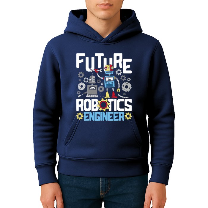 Future Robotics Engineer Engineering Robot Lover Cyborg Kids Hoodie