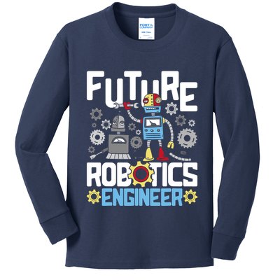 Future Robotics Engineer Engineering Robot Lover Cyborg Kids Long Sleeve Shirt