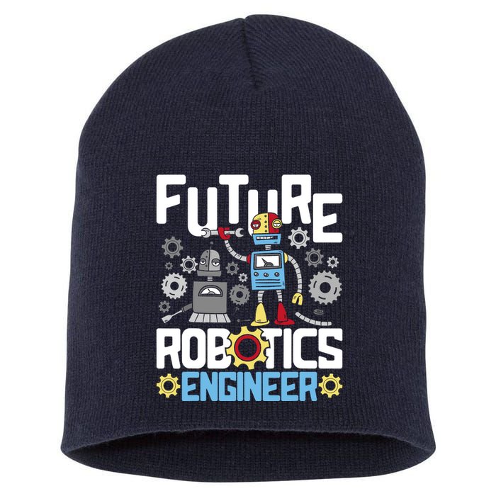 Future Robotics Engineer Engineering Robot Lover Cyborg Short Acrylic Beanie