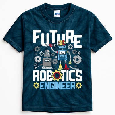 Future Robotics Engineer Engineering Robot Lover Cyborg Kids Tie-Dye T-Shirt