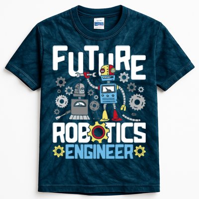 Future Robotics Engineer Engineering Robot Lover Cyborg Kids Tie-Dye T-Shirt