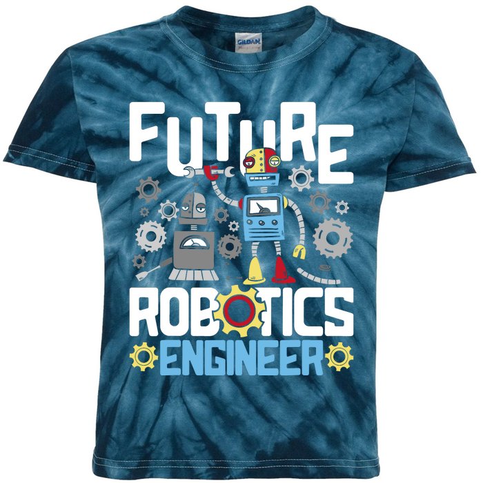 Future Robotics Engineer Engineering Robot Lover Cyborg Kids Tie-Dye T-Shirt