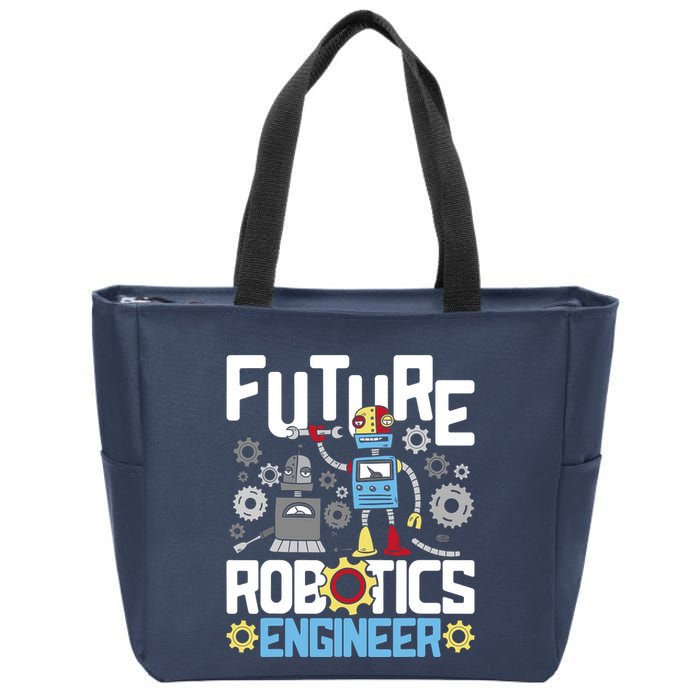 Future Robotics Engineer Engineering Robot Lover Cyborg Zip Tote Bag