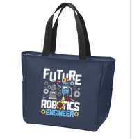 Future Robotics Engineer Engineering Robot Lover Cyborg Zip Tote Bag