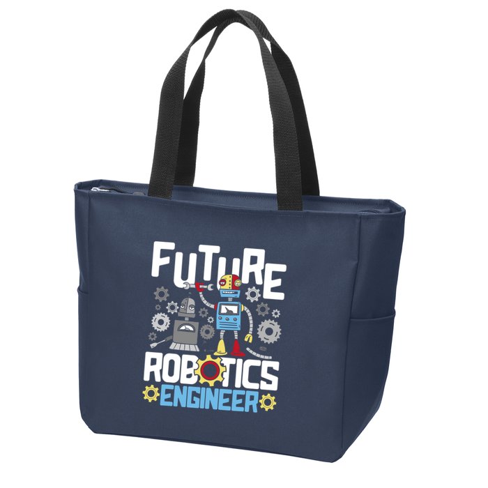 Future Robotics Engineer Engineering Robot Lover Cyborg Zip Tote Bag