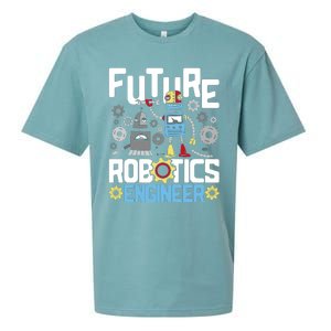 Future Robotics Engineer Engineering Robot Lover Cyborg Sueded Cloud Jersey T-Shirt